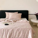 DecorBites™ Cooling Quilt: Soft Silky Single Double Bed Blanket for Summer & Autumn
