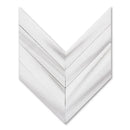 Mink White Polished Chevron Waterjet Marble Mosaics 13x10