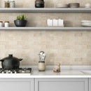 Chiaro Honed Filled Travertine Tiles 2 3/4x5 1/2