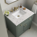 James Martin Chicago 30" Single Bathroom Vanity, Smokey Celadon