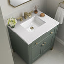 James Martin Chicago 30" Single Bathroom Vanity, Smokey Celadon
