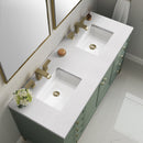 James Martin Chicago 60" Double Bathroom Vanity, Smokey Celadon