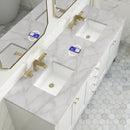 James Martin Chicago 72" Double Bathroom Vanity, Glossy White