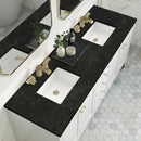 James Martin Chicago 72" Double Bathroom Vanity, Glossy White