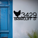 Chicken Address Sign