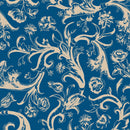 China Blue Flower Pattern Wallpaper