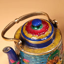 Chinese style blue & gold enamel pan kitchen decorbites dragon cloisonné