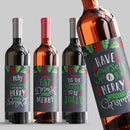 Christmas Chalkboard Wine Label Set