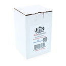 Gray Wolf Wearing Blue Pants and Gold Vest Glass Christmas Ornament