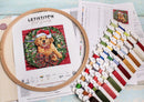 Christmas Puppy L8053 Counted Cross Stitch Kit