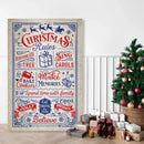 Christmas Rules Metal Sign