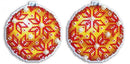 Christmas Tree Decoration - Amber SR-168 Plastic Canvas Counted Cross Stitch Kit