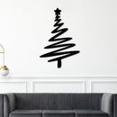 Christmas Tree with Star Wall Art