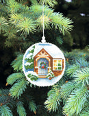 Christmas tree toy. Plastic Canvas Cross-stitch kit T-19C "Winter evening"