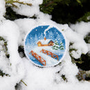 Christmas tree toy. Plastic Canvas Cross-stitch kit T-20C "Winter evening"