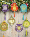 Christmas tree toy. Plastic Canvas Cross-stitch kit T-22C "Colorful lanterns"