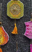 Christmas tree toy. Plastic Canvas Cross-stitch kit T-27C "Colorful lanterns"