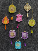 Christmas tree toy. Plastic Canvas Cross-stitch kit T-42C "Colorful lanterns"