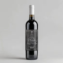 Christmas Word Tree Wine Label
