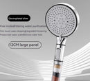 Chrome 5 speed calcium sulfite shower head bathroom filter