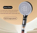 Chrome 5 speed calcium sulfite shower head bathroom filter