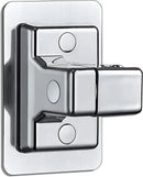 Chrome adjustable shower head holder with hose for bathroom
