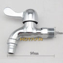 Chrome brass washer tap bibcock faucet outdoor curved spout