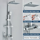 Chrome decorbites digital display shower system with tub spout bathroom
