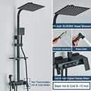 Chrome decorbites digital display shower system with tub spout bathroom