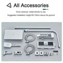 Chrome decorbites digital display shower system with tub spout bathroom