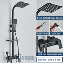 Chrome decorbites digital display shower system with tub spout bathroom