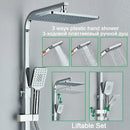 Chrome decorbites digital display shower system with tub spout bathroom