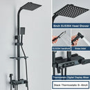 Chrome decorbites digital display shower system with tub spout bathroom