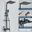 Chrome decorbites digital display shower system with tub spout bathroom