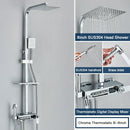 Chrome decorbites digital display shower system with tub spout bathroom
