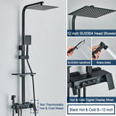 Chrome decorbites digital display shower system with tub spout bathroom