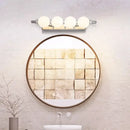 Chrome five globe bubble ball mirror wall sconces bathroom light