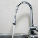 Chrome flexible kitchen faucet extension tube with rubber seals