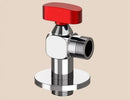 Chrome gray brass angle valve bathroom water control tap