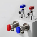 Chrome gray brass angle valve bathroom water control tap