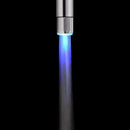 Chrome led water faucet aerator kitchen temperature light