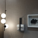 Silver Finished Multi Functional Towel Rack