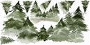 Woodland animals and Pine Trees - Fabric Nursery Wall Art Decals
