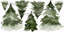 Woodland Pine Trees - Fabric Nursery Wall Art Decals