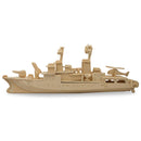 Navy Battleship Destroyer Boat Model Kit Wooden 3D Puzzle 13 Inches Long
