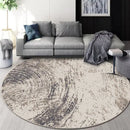 Circular geometric cashmere floor mat beige living room carpet