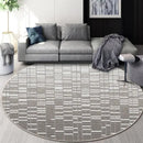 Circular geometric cashmere floor mat beige living room carpet