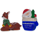 Christmas DIY Craft Kit: 4 White Blank Unfinished Figurines for Painting Your Own Decorations