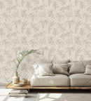 Fashionable Olive Tree Pattern Wallpaper Fashionable