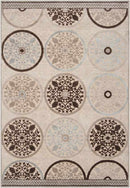 Chefornak Modern Brown/Khaki Area Rug